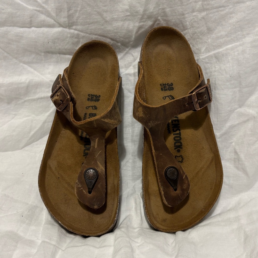 Birkenstock brown Gizeh sandals women’s size EU 38 / US 7.5